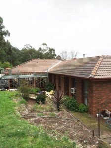 Before roof restoration